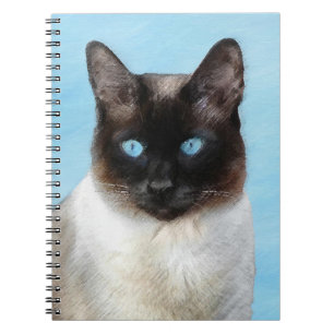 Cuaderno Pintura de gatos siamesa - Arte de gatos original 