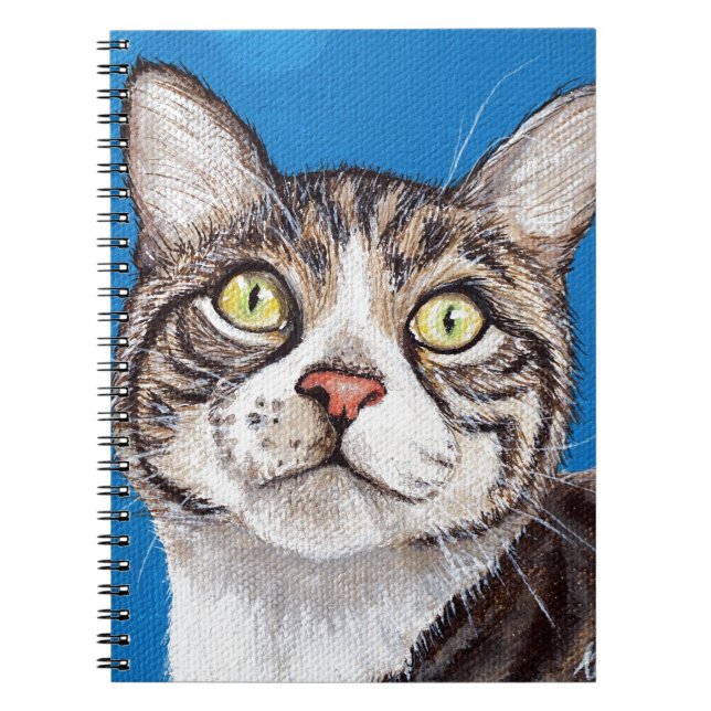 Cuaderno Pintura de gatos tabby (Frente)