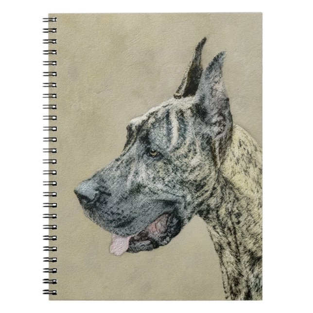 Cuaderno Pintura de gran dano (Brindle) - Arte original del (Frente)