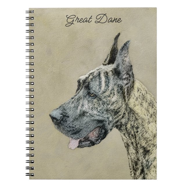 Cuaderno Pintura de gran dano (Brindle) - Arte original del (Frente)