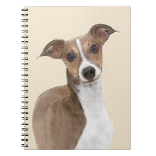 Cuaderno Pintura de Greyhound italiana - Arte Perro Origina