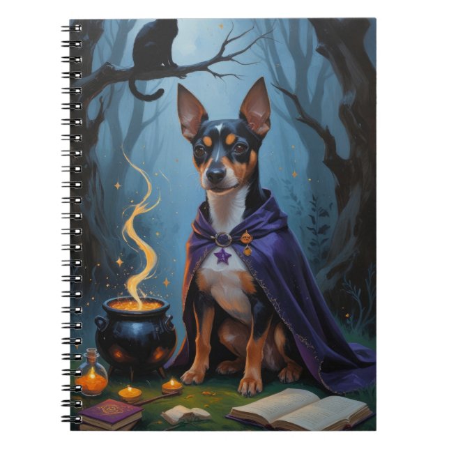 Cuaderno Pintura de Halloween de Affenpinscher Dog (Frente)