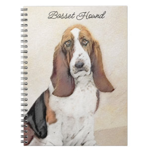 Cuaderno Pintura de hebilla de basset - Arte de perro origi