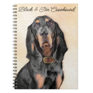 Cuaderno Pintura de hongos negros y morenos - Arte de perro