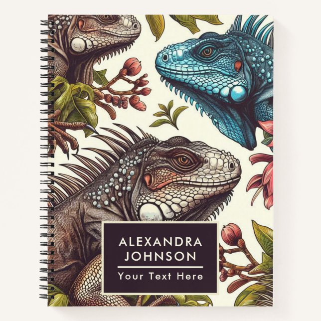 Cuaderno Pintura de Iguana sin foco (Anverso)