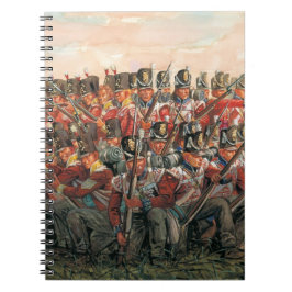 Cuaderno pintura de infantería británica guerras napoleónic