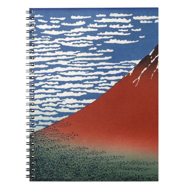 Cuaderno Pintura de Japón del volcán Fuji (Frente)