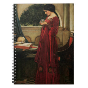 Cuaderno Pintura de la casa de agua de Crystal Ball Woman