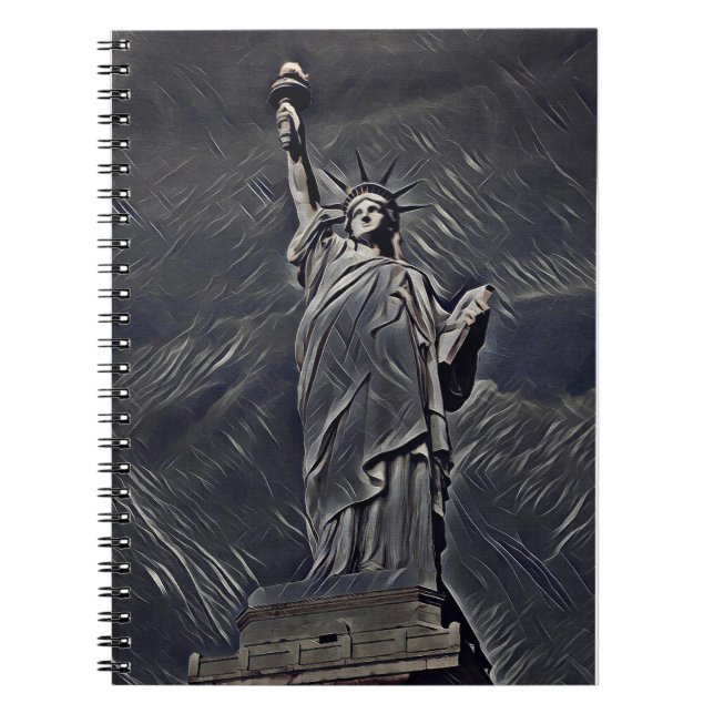 Cuaderno Pintura de la estatua de la Libertad (Frente)
