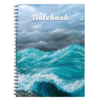 Cuaderno Pintura de la tormenta 244 Ocean Sea Wave Storm