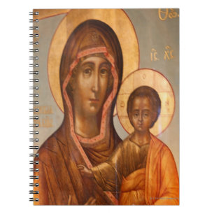 Cuaderno Pintura de la Virgen María con Jesucristo