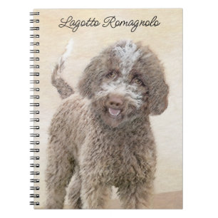 Cuaderno Pintura de Lagotto Romagnolo - Arte de perro origi
