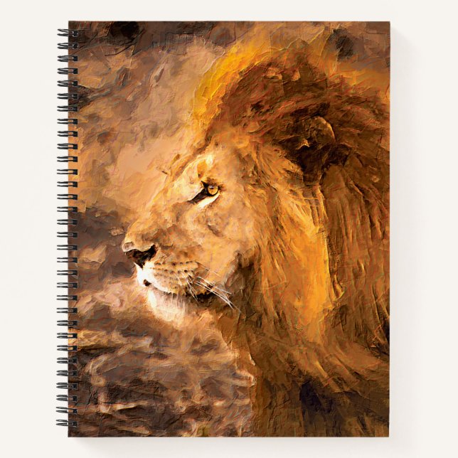 Cuaderno Pintura de León Arte del Rey de Oro (Anverso)