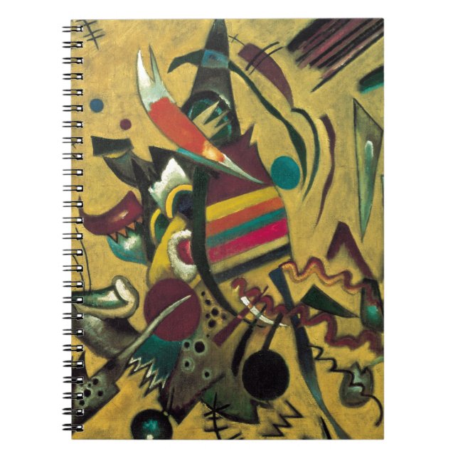 Cuaderno Pintura de lienzo abstracto de puntos de Kandinsky (Frente)