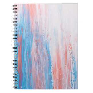 Cuaderno Pintura de lienzo rosa y azul
