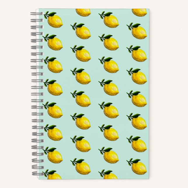 Cuaderno Pintura de limón acuático (Anverso)