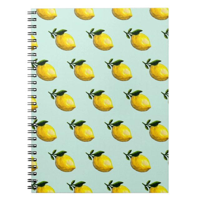 Cuaderno Pintura de limón acuático (Frente)
