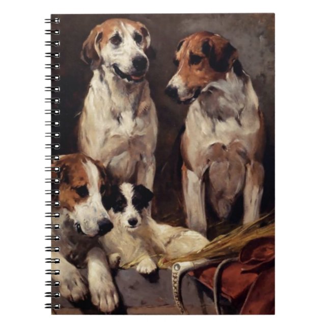 Cuaderno Pintura de los animales de los perros caseros de (Frente)
