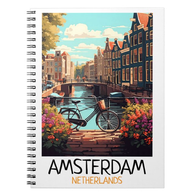Cuaderno Pintura de los Países Bajos de Amsterdam de época (Frente)