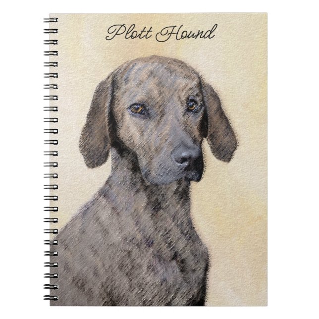 Cuaderno Pintura de lott - Arte de perro original lindo (Frente)