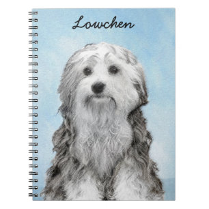 Cuaderno Pintura de Lowchen - Arte de perro original muy li