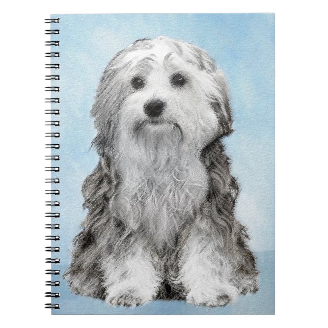 Cuaderno Pintura de Lowchen - Arte de perro original muy li (Frente)