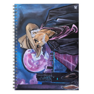 Cuaderno Pintura de Luna de Neón por Alfred Fox