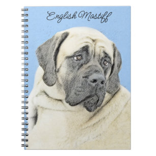 Cuaderno Pintura de malvado inglés (Fawn) - Arte de perro o