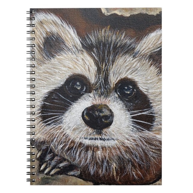 Cuaderno Pintura de mapache (Frente)