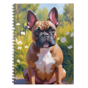 Cuaderno Pintura de mascota de Bulldog Francés Arte de perr