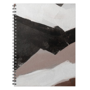 Cuaderno Pintura de medios mixtos, diseño abstracto minimal
