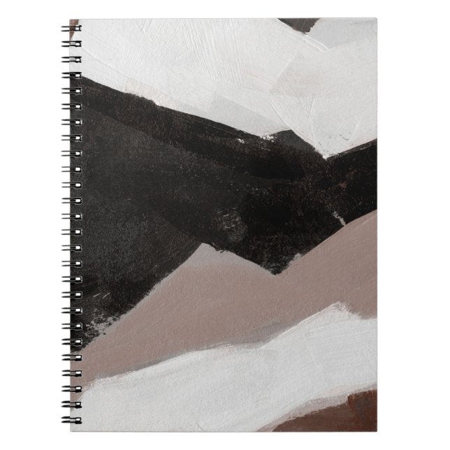 Cuaderno Pintura de medios mixtos, diseño abstracto minimal (Frente)