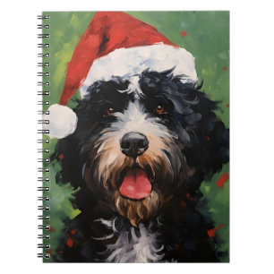 Cuaderno Pintura de Navidades de perros de agua de Portugal