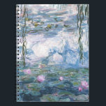 Cuaderno Pintura de nenúfares impresionista de Claude Monet<br><div class="desc">Pintura de paisaje impresionista de Claude Monet - Obras maestras clásicas - Serie de pintura de la naturaleza de Claude Monet - Pintura de nenúfares impresionista de Claude Monet</div>