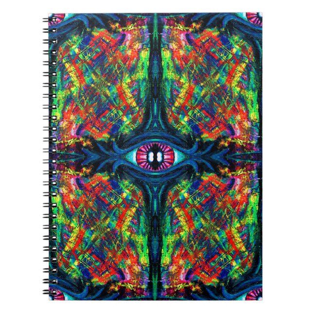 Cuaderno Pintura de ojos torcidos y trippy (Frente)