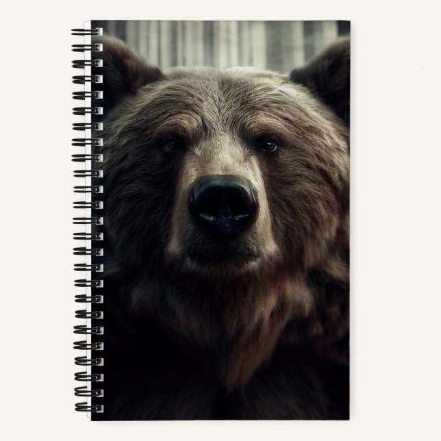 Cuaderno Pintura de oso pardo (Anverso)