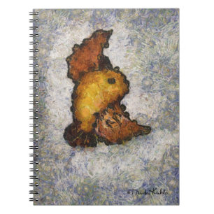 Cuaderno Pintura de pájaro al estilo de Frida Kahlo