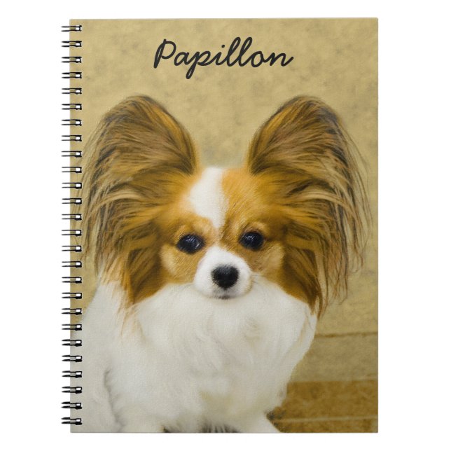 Cuaderno Pintura de Papillon (Hound Tri) - Arte original de (Frente)