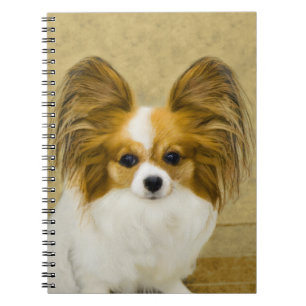 Cuaderno Pintura de Papillon (Hound Tri) - Arte original de