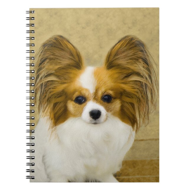 Cuaderno Pintura de Papillon (Hound Tri) - Arte original de (Frente)