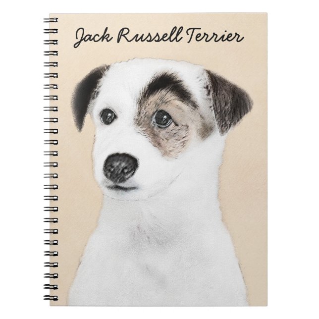 Cuaderno Pintura de Parson Jack Russell Terrier - Arte de P (Frente)