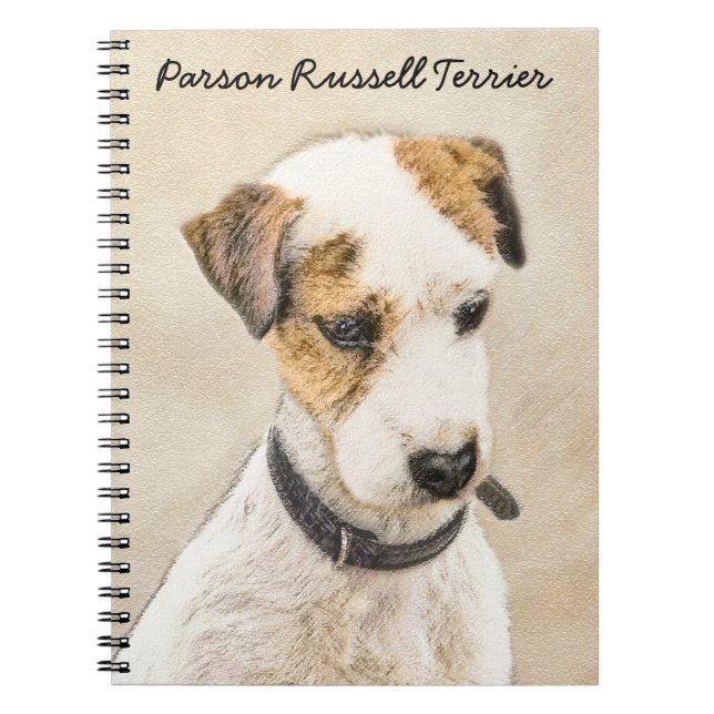 Cuaderno Pintura de Parson Jack Russell Terrier - Arte de P (Frente)