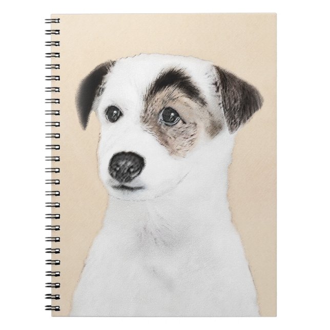 Cuaderno Pintura de Parson Jack Russell Terrier - Arte de P (Frente)
