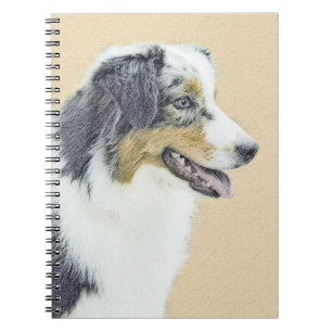 Cuaderno Pintura de pastor australiano - Arte original de p