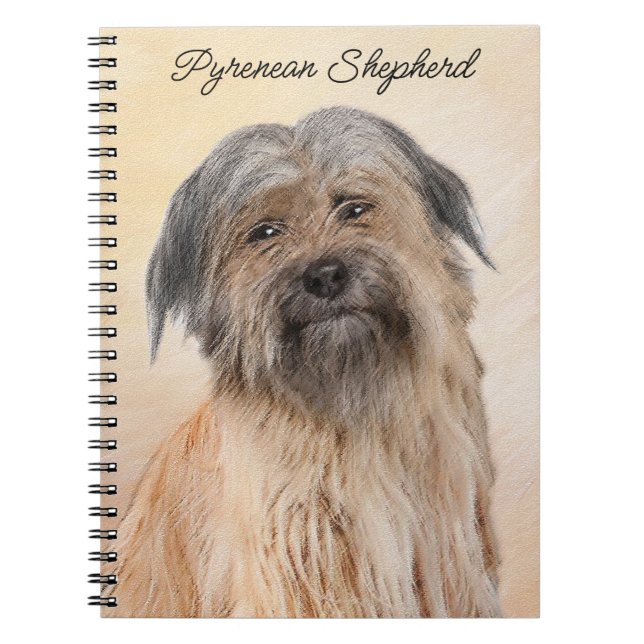 Cuaderno Pintura de pastor pirenaico - Arte de perro origin (Frente)