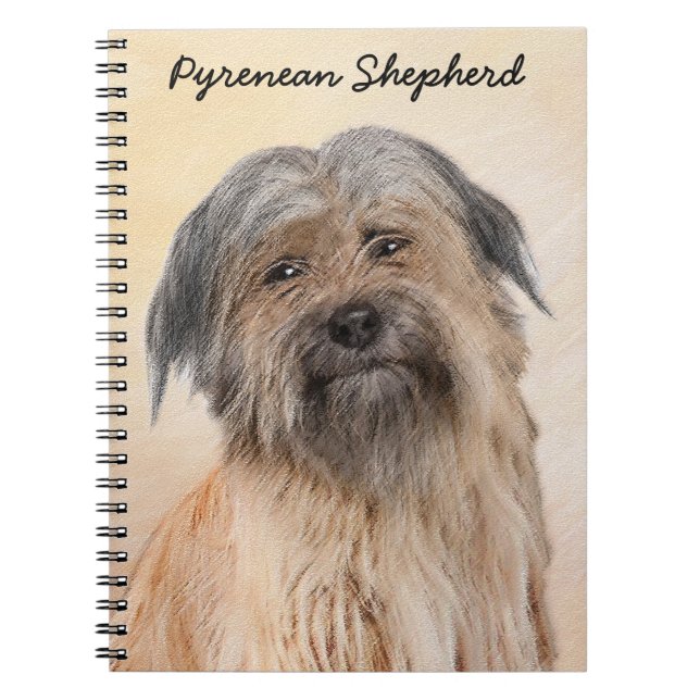 Cuaderno Pintura de pastor pirenaico - Arte de perro origin (Frente)