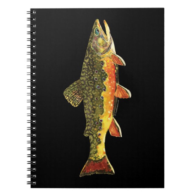 Cuaderno Pintura de peces de trucha rota (Frente)