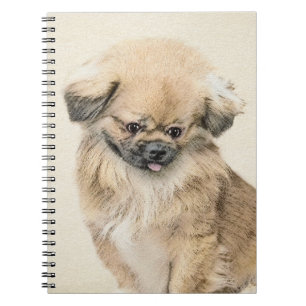 Cuaderno Pintura de Pekín - Arte de perro original muy lind