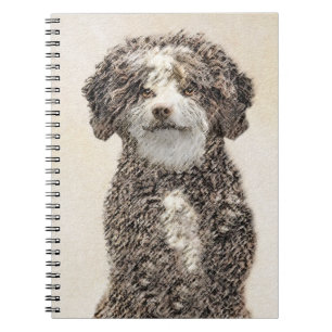 Cuaderno Pintura de Perro de Agua Español - Arte Perro Orig