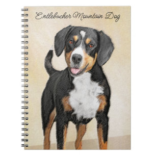 Cuaderno Pintura de Perro de la Montaña Entlebucher Arte Pe